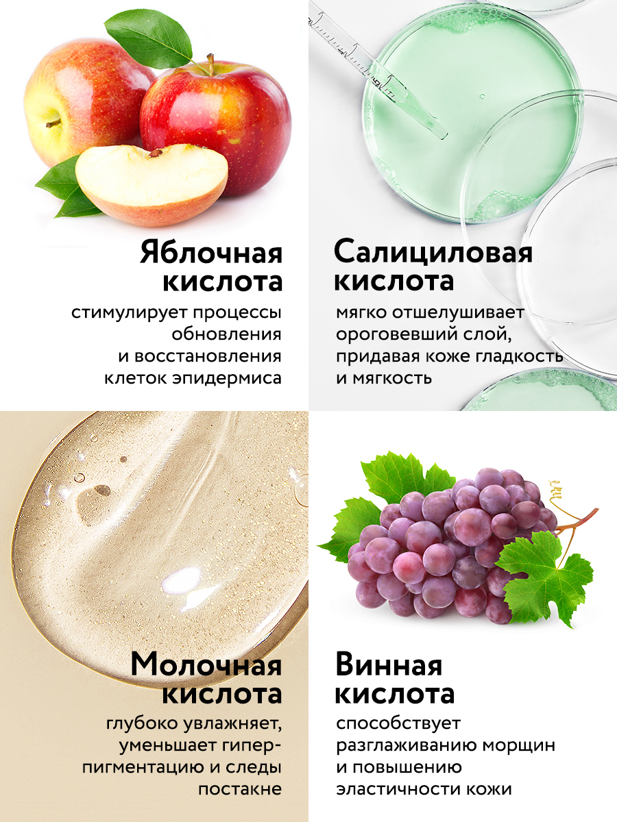 Очищающие патч-пады с АHA и BHA кислотами
