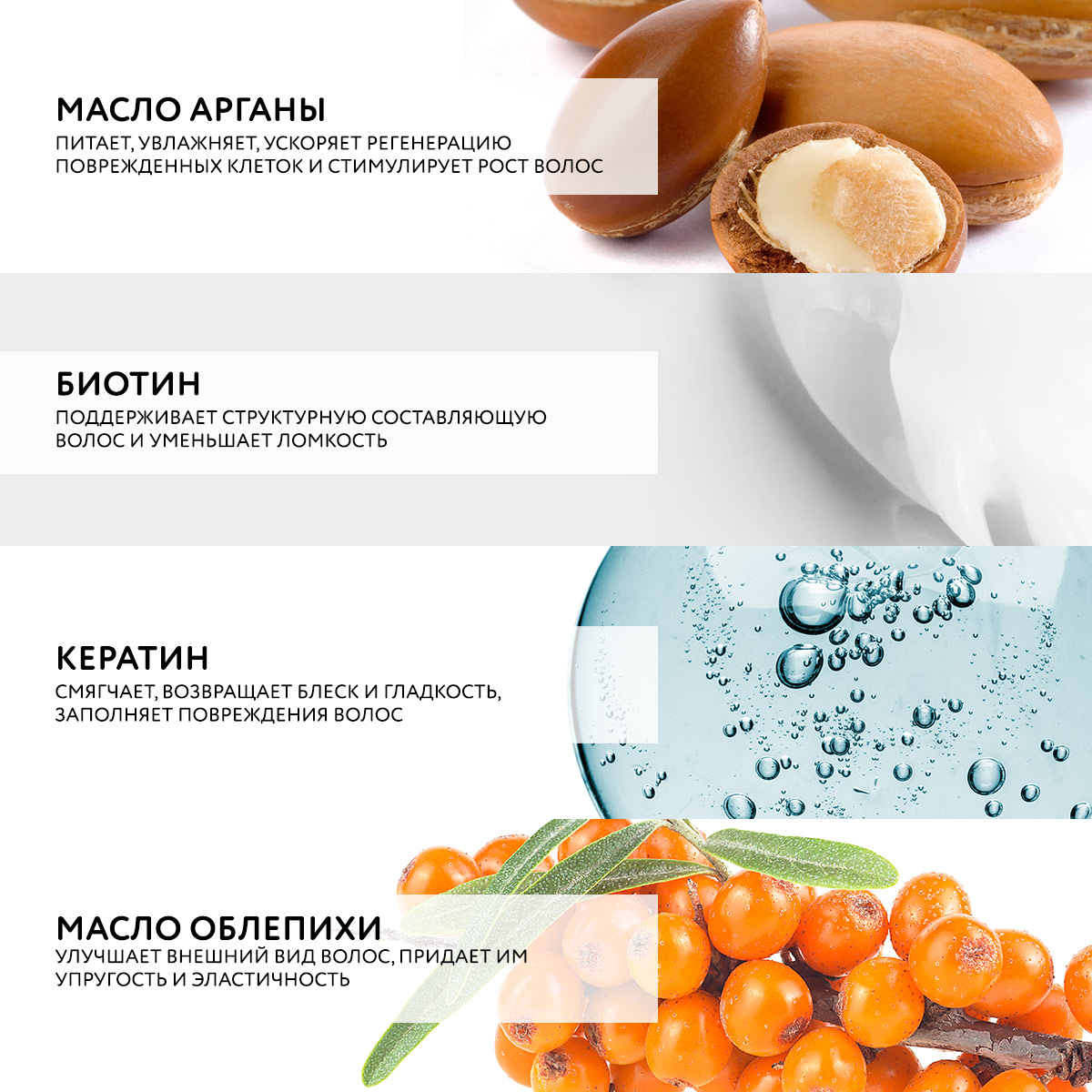 ШАМПУНЬ С АРГАНОВЫМ МАСЛОМ "ВОССТАНОВЛЕНИЕ И ЗАЩИТА"