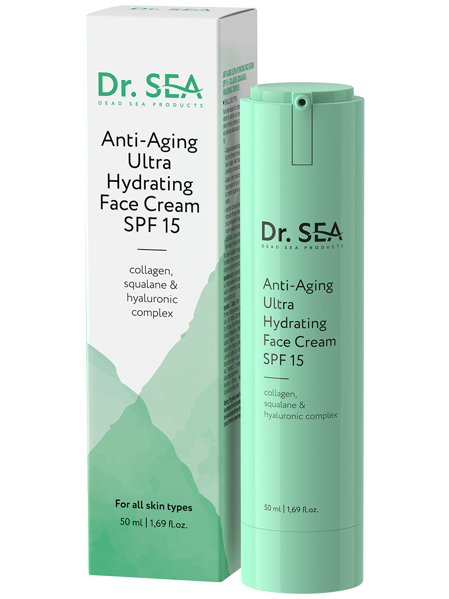 АНТИВОЗРАСТНОЙ УЛЬТРАУВЛАЖНЯЮЩИЙ КРЕМ ДЛЯ ЛИЦА SPF 15 С КОЛЛАГЕНОМ, СКВАЛАНОМ И ГИАЛУРОНОВЫМ КОМПЛЕКСОМ