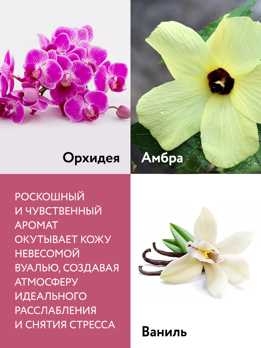 Увлажняющий гель для душа Орхидея - Ваниль - Амбра